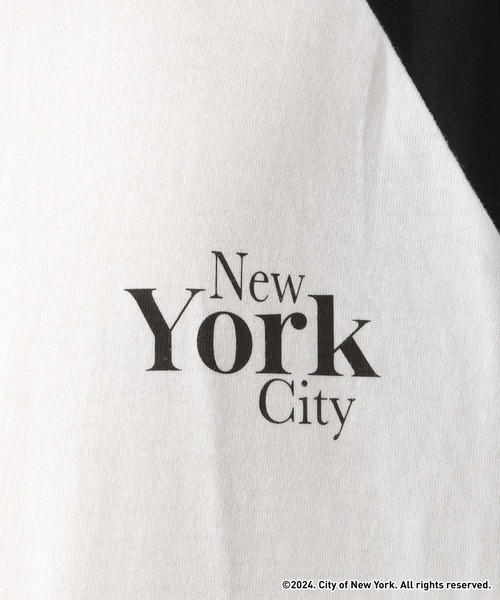 GOOD ROCK SPEED（グッドロックスピード）の「【NYC×GOOD ROCK SPEED】７分袖/ラグランロゴプリントTシャツ（Tシャツ/カットソー・メンズ・ブラック/ブラック系その他・LARGE/MEDIUM）」の5枚目の写真