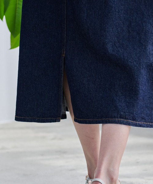 Arnold Palmer（アーノルドパーマー）の「Aライン デニムスカート（デニムスカート・レディース・ダークインディゴブルー/ブラック/ライトインディゴブルー・M/L/S）」の7枚目の写真