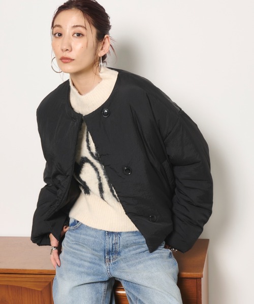 3WAY中綿クロップドブルゾン（ダウンジャケット/コート）｜Auntie Rosa