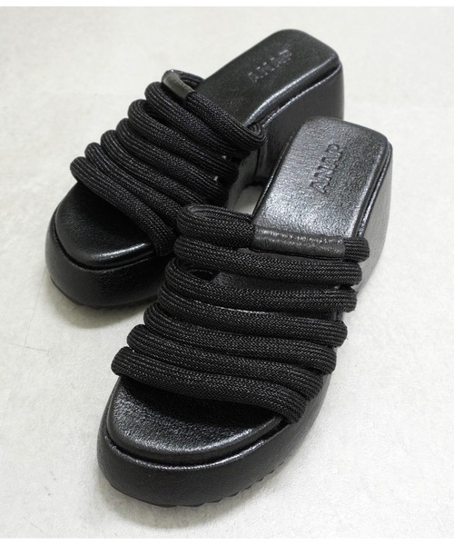 ANAP(アナップ)の「厚底ロープサンダル(サンダル・レディース・ブラック/ピンク/シルバー・L/M/S)」の5枚目の写真