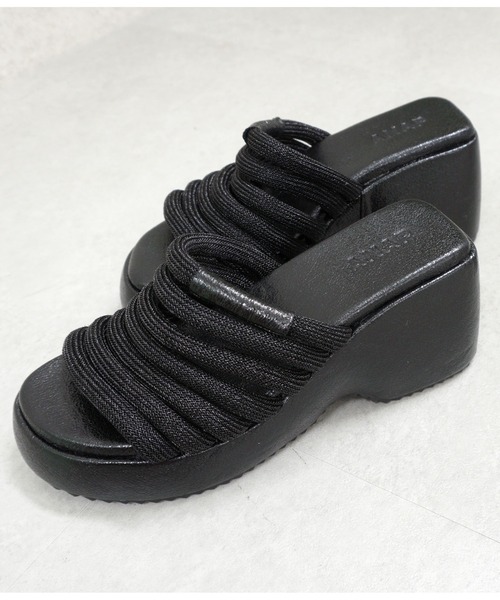 ANAP(アナップ)の「厚底ロープサンダル(サンダル・レディース・ブラック/ピンク/シルバー・L/M/S)」の6枚目の写真