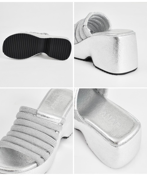 ANAP(アナップ)の「厚底ロープサンダル(サンダル・レディース・ブラック/ピンク/シルバー・L/M/S)」の22枚目の写真