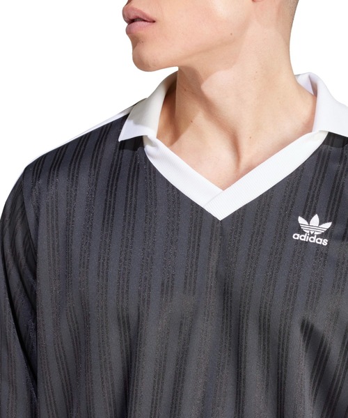 adidas（アディダス）の「adidas PIQUE LS / アディダス ピケ ロングスリーブ（Tシャツ/カットソー・メンズ・ブラック・XXS/XS/S/M/L/XL/XXL）」の6枚目の写真