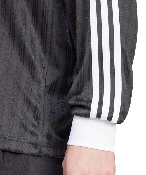 adidas（アディダス）の「adidas PIQUE LS / アディダス ピケ ロングスリーブ（Tシャツ/カットソー・メンズ・ブラック・XXS/XS/S/M/L/XL/XXL）」の8枚目の写真