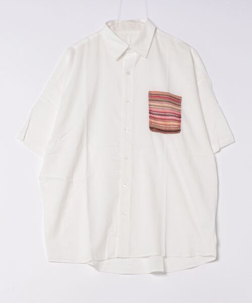 THISIS(ディスイズ)の「バルファスレース ビッグシルエットシャツ(シャツ/ブラウス・メンズ・ブラック/ホワイト・X-LARGE/LARGE/MEDIUM)」の4枚目の写真