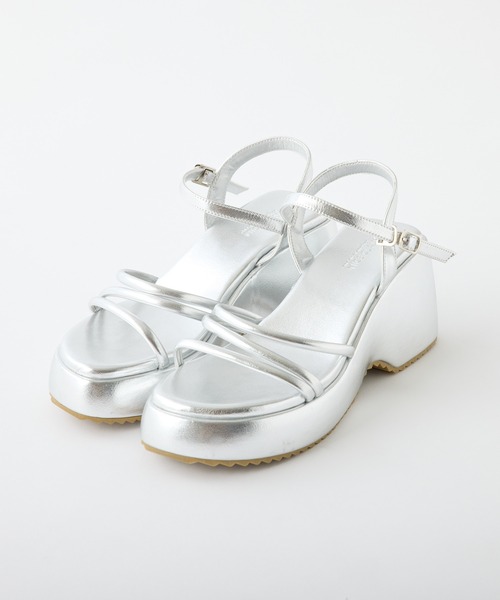 one after another NICE CLAUP(ワンアフターアナザーナイスクラップ)の「モールドチューブサンダル(サンダル・レディース・シルバー/ブラック/アイボリー・L/M/S)」の12枚目の写真