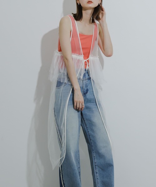 SENSE OF PLACE by URBAN RESEARCH（センスオブプレイスバイアーバンリサーチ）の「ウエストフリルチュールワンピース（ワンピース・レディース・ブラック/オフホワイト/ブラウン・ONE）」の10枚目の写真