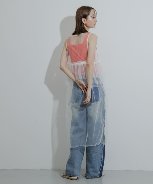 SENSE OF PLACE by URBAN RESEARCH（センスオブプレイスバイアーバンリサーチ）の「ウエストフリルチュールワンピース（ワンピース・レディース・ブラック/オフホワイト/ブラウン・ONE）」の12枚目の写真