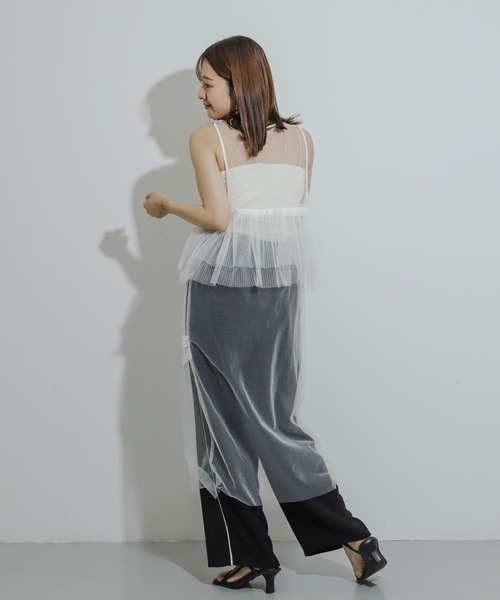 SENSE OF PLACE by URBAN RESEARCH（センスオブプレイスバイアーバンリサーチ）の「ウエストフリルチュールワンピース（ワンピース・レディース・ブラック/オフホワイト/ブラウン・ONE）」の19枚目の写真