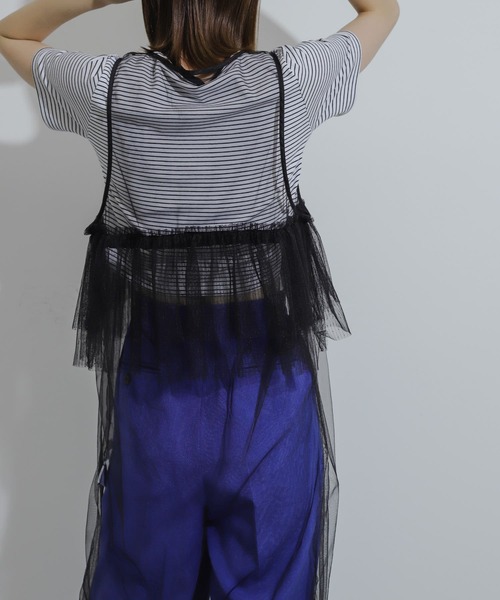 SENSE OF PLACE by URBAN RESEARCH（センスオブプレイスバイアーバンリサーチ）の「ウエストフリルチュールワンピース（ワンピース・レディース・ブラック/オフホワイト/ブラウン・ONE）」の20枚目の写真