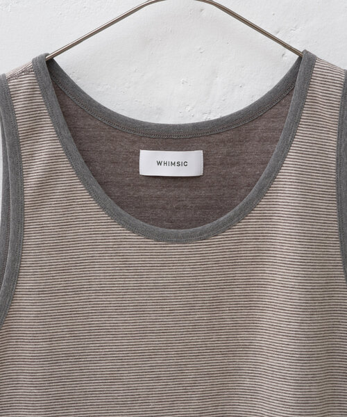 WHIMSIC（ウィムジック）の「【UNISEX/2WAY】ダブルフェイスタンクトップ（タンクトップ・メンズ・チャコールグレー/グレー/イエロー/ミント・FREE）」の8枚目の写真