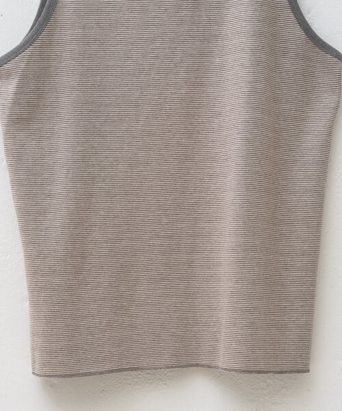 WHIMSIC（ウィムジック）の「【UNISEX/2WAY】ダブルフェイスタンクトップ（タンクトップ・メンズ・チャコールグレー/グレー/イエロー/ミント・FREE）」の9枚目の写真