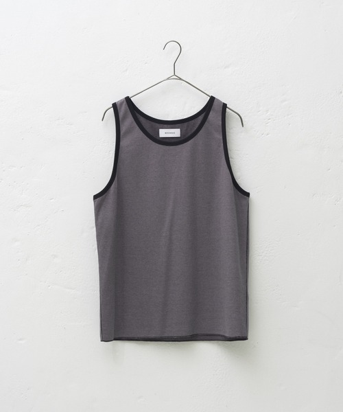 WHIMSIC（ウィムジック）の「【UNISEX/2WAY】ダブルフェイスタンクトップ（タンクトップ・メンズ・チャコールグレー/グレー/イエロー/ミント・FREE）」の2枚目の写真