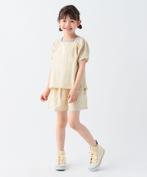 BAYFLOW(ベイフロー)の「レースセットアップ(KIDS)(ワンピース・キッズ・グリーン/アイボリー/ブラック・130cm/120cm/110cm/140cm/150cm)」の3枚目の写真