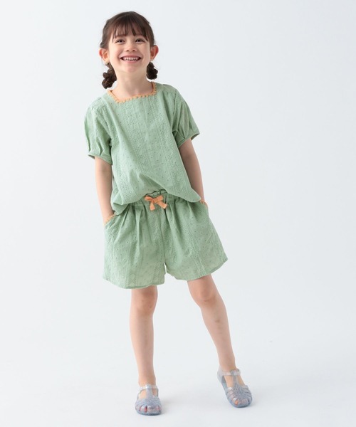 BAYFLOW(ベイフロー)の「レースセットアップ(KIDS)(ワンピース・キッズ・グリーン/アイボリー/ブラック・130cm/120cm/110cm/140cm/150cm)」の2枚目の写真