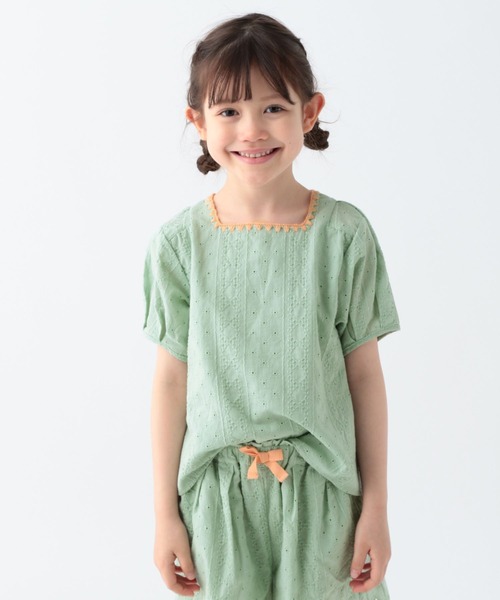 BAYFLOW(ベイフロー)の「レースセットアップ(KIDS)(ワンピース・キッズ・グリーン/アイボリー/ブラック・130cm/120cm/110cm/140cm/150cm)」の14枚目の写真