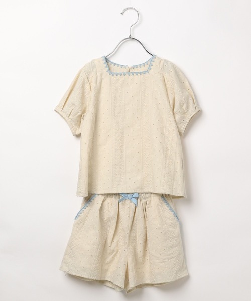 BAYFLOW(ベイフロー)の「レースセットアップ(KIDS)(ワンピース・キッズ・グリーン/アイボリー/ブラック・130cm/120cm/110cm/140cm/150cm)」の5枚目の写真