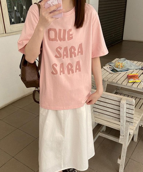 aimoha(アイモハ)の「BIGシルエットプリント半袖Tシャツ (SS)(Tシャツ/カットソー・レディース・ピンク/ブラック/グレー/ブルー・MEDIUM/LARGE)」の4枚目の写真