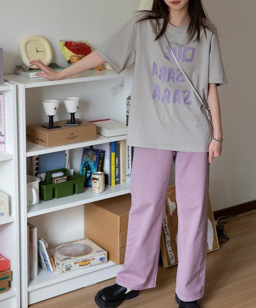 aimoha(アイモハ)の「BIGシルエットプリント半袖Tシャツ (SS)(Tシャツ/カットソー・レディース・ピンク/ブラック/グレー/ブルー・MEDIUM/LARGE)」の8枚目の写真
