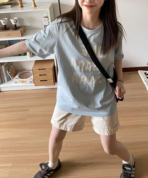 aimoha(アイモハ)の「BIGシルエットプリント半袖Tシャツ (SS)(Tシャツ/カットソー・レディース・ピンク/ブラック/グレー/ブルー・MEDIUM/LARGE)」の12枚目の写真