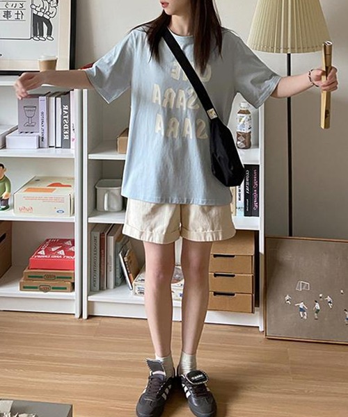 aimoha(アイモハ)の「BIGシルエットプリント半袖Tシャツ (SS)(Tシャツ/カットソー・レディース・ピンク/ブラック/グレー/ブルー・MEDIUM/LARGE)」の13枚目の写真