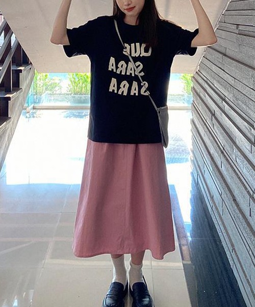 aimoha(アイモハ)の「BIGシルエットプリント半袖Tシャツ (SS)(Tシャツ/カットソー・レディース・ピンク/ブラック/グレー/ブルー・MEDIUM/LARGE)」の21枚目の写真