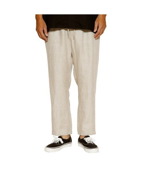 CALEE（キャリー）の「JAPAN LINEN HERRINGBONE EASY SLACKS（スラックス・メンズ・ブラック/グリーン/アイボリー・LARGE/MEDIUM/SMALL/X-LARGE）」の3枚目の写真