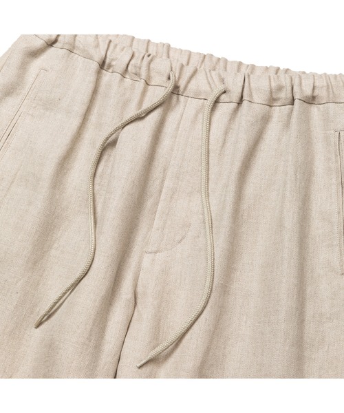 CALEE（キャリー）の「JAPAN LINEN HERRINGBONE EASY SLACKS（スラックス・メンズ・ブラック/グリーン/アイボリー・LARGE/MEDIUM/SMALL/X-LARGE）」の6枚目の写真