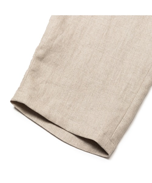 CALEE（キャリー）の「JAPAN LINEN HERRINGBONE EASY SLACKS（スラックス・メンズ・ブラック/グリーン/アイボリー・LARGE/MEDIUM/SMALL/X-LARGE）」の10枚目の写真
