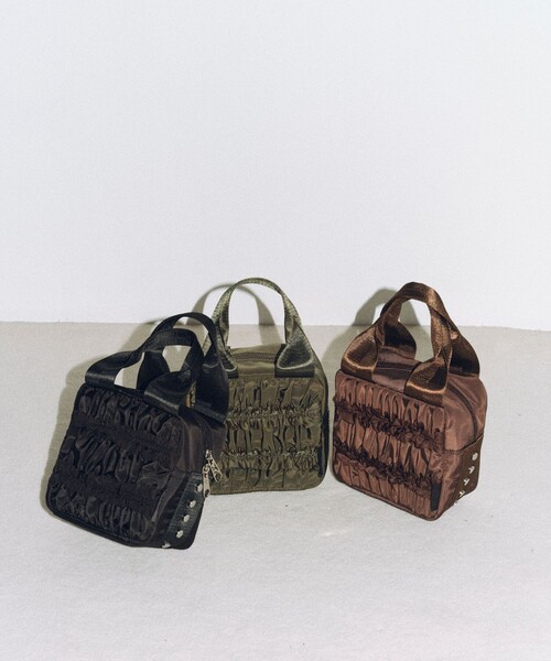 OUTDOOR PRODUCTS（アウトドアプロダクツ）の「OUTDOOR PRODUCTS × Firsthand/アウトドアプロダクツ 別注フリルボストンバッグ / ハンドバッグ（ボストンバッグ・レディース・ブラウン/ブラック/オリーブ・ONE SIZE）」の21枚目の写真