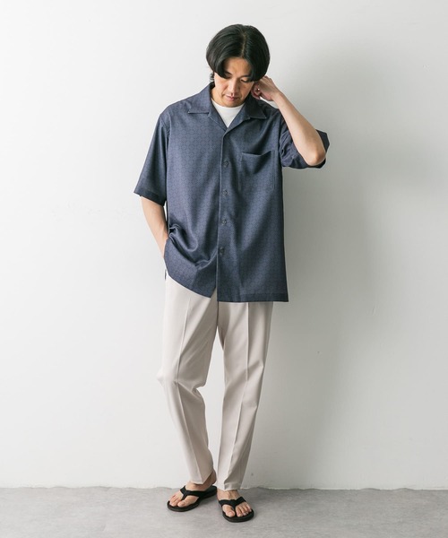 URBAN RESEARCH DOORS（アーバンリサーチドアーズ）の「TRツイルテーパードトラウザー（その他パンツ・メンズ・ブラック/ベージュ系その他/ブルー系その他/モカ/グレー・SMALL/LARGE/MEDIUM）」の11枚目の写真