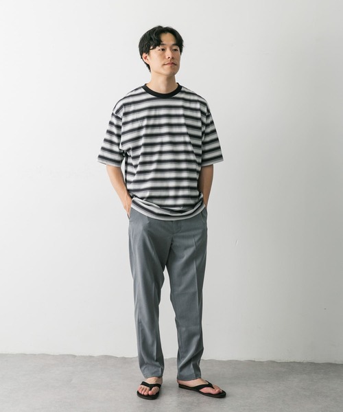 【美品✨／22AW】ENFOLD パンツ プリーツテーパードトラウザー ENFOLD(エンフォルド)｜PEツイル ベルトワイドアシンメ TR