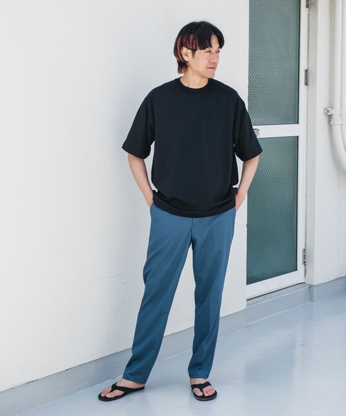 URBAN RESEARCH DOORS（アーバンリサーチドアーズ）の「TRツイルテーパードトラウザー（その他パンツ・メンズ・ブラック/ベージュ系その他/ブルー系その他/モカ/グレー・SMALL/LARGE/MEDIUM）」の13枚目の写真