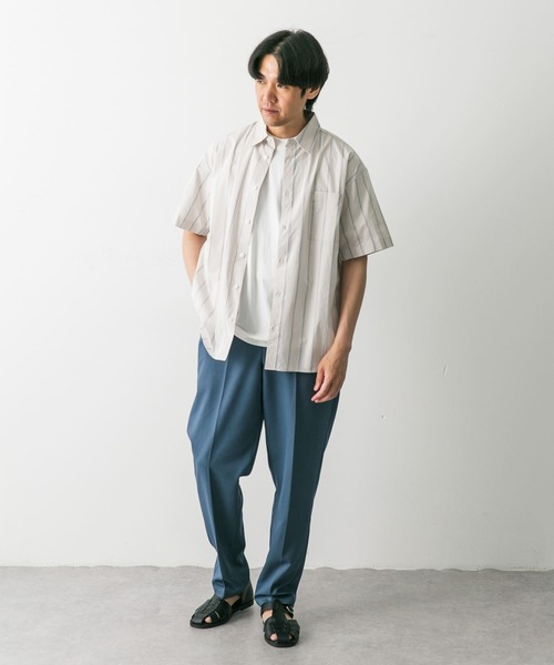 URBAN RESEARCH DOORS（アーバンリサーチドアーズ）の「TRツイルテーパードトラウザー（その他パンツ・メンズ・ブラック/ベージュ系その他/ブルー系その他/モカ/グレー・SMALL/LARGE/MEDIUM）」の21枚目の写真