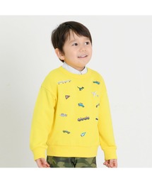 KP BOY（ケーピーボーイ）の「乗り物恐竜刺しゅうの裏毛トレーナー(80～150)（その他トップス）」