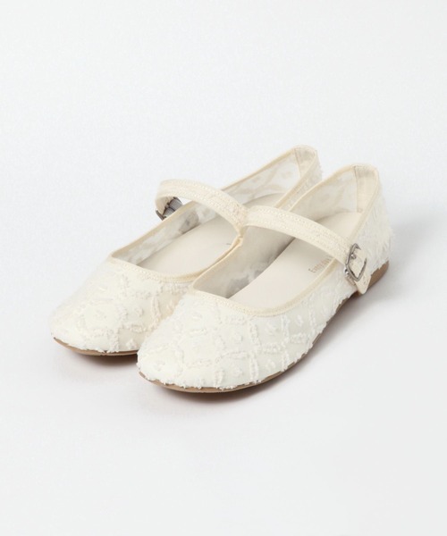 studio CLIP(スタディオクリップ)の「シアーワンストラップフラットシューズ(ドレスシューズ・レディース・ブラック/オフホワイト・MEDIUM/LARGE)」の10枚目の写真