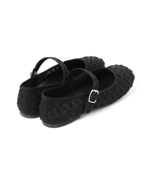 studio CLIP(スタディオクリップ)の「シアーワンストラップフラットシューズ(ドレスシューズ・レディース・ブラック/オフホワイト・MEDIUM/LARGE)」の13枚目の写真