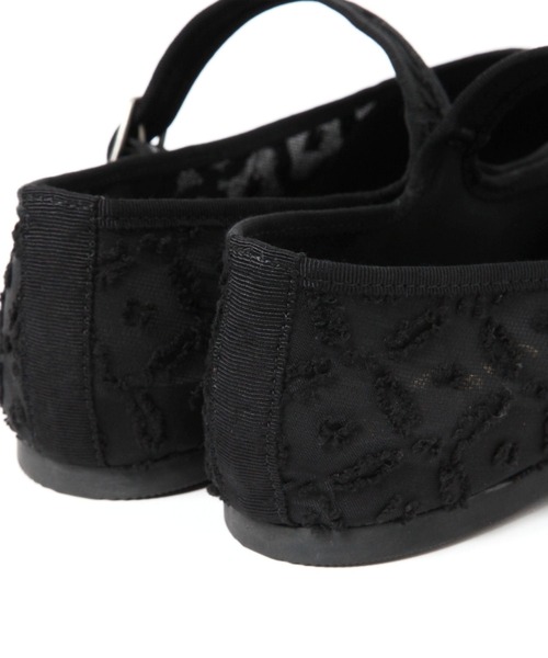 studio CLIP(スタディオクリップ)の「シアーワンストラップフラットシューズ(ドレスシューズ・レディース・ブラック/オフホワイト・MEDIUM/LARGE)」の18枚目の写真