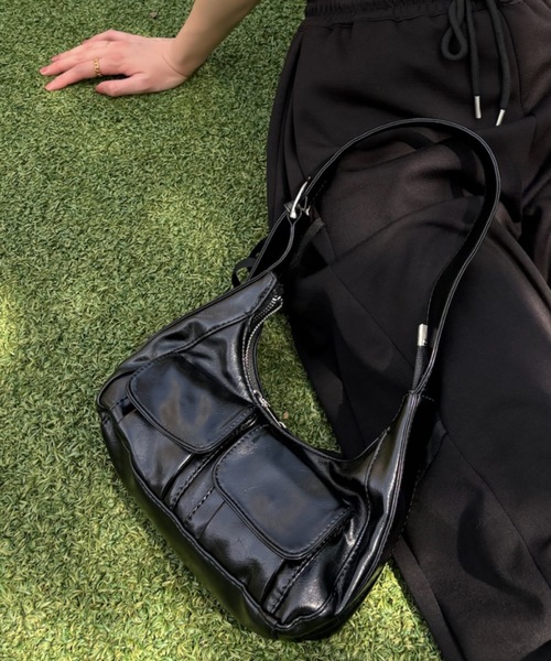 Birthday room（バースデイルーム）の「2ポケットハンドバッグ（ハンドバッグ・レディース・シルバー/ブラック・FREE）」の13枚目の写真