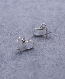 moichou（モイシュ）の「[moichou]ワンストロークハートピアス（ピアス（両耳用））」