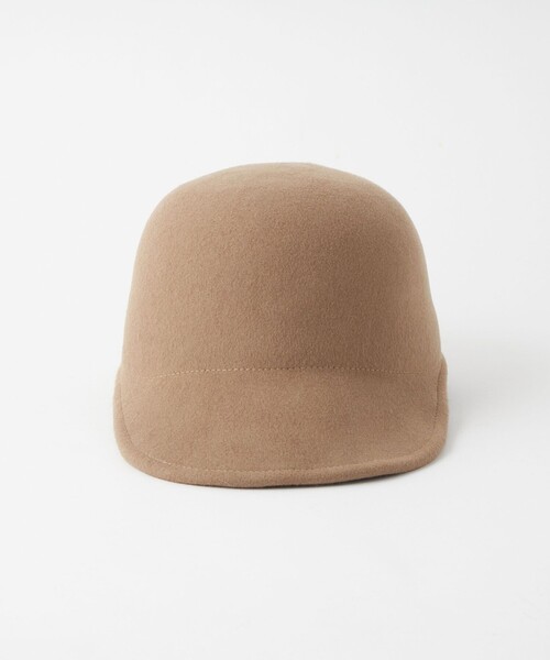 green label relaxing（グリーンレーベルリラクシング）の「フェルトジョッキー キャップ（キャップ・レディース・ベージュ/ブラック・FREE）」の12枚目の写真
