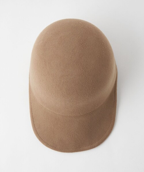 green label relaxing（グリーンレーベルリラクシング）の「フェルトジョッキー キャップ（キャップ・レディース・ベージュ/ブラック・FREE）」の9枚目の写真