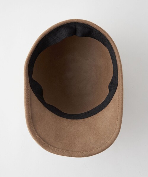 green label relaxing（グリーンレーベルリラクシング）の「フェルトジョッキー キャップ（キャップ・レディース・ベージュ/ブラック・FREE）」の8枚目の写真