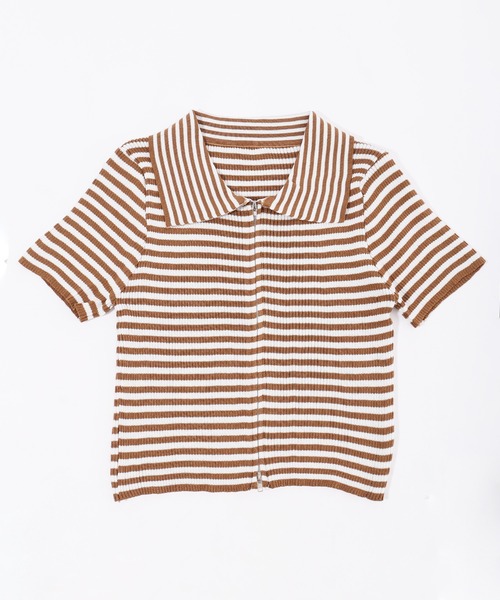 PHILLY（フィリー）の「Wジップボーダーカーディガン（カーディガン/ボレロ・レディース・ブラック/ブラウン/ピンク・FREE）」の19枚目の写真