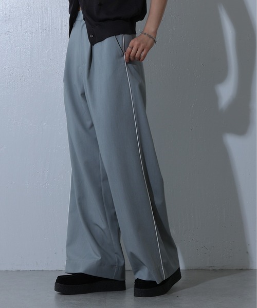 COLONY 2139（コロニートゥーワンスリーナイン）の「メランジサイドラインパンツ（その他パンツ・レディース・ネイビー/グレー/チャコールグレー・SMALL/MEDIUM）」の3枚目の写真
