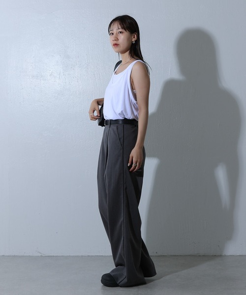 COLONY 2139（コロニートゥーワンスリーナイン）の「メランジサイドラインパンツ（その他パンツ・レディース・ネイビー/グレー/チャコールグレー・SMALL/MEDIUM）」の18枚目の写真