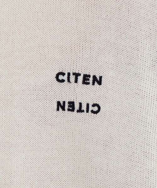 CITEN（シテン）の「＜CITEN＞ハイゲージニットポロ（ニット/セーター・メンズ・オフホワイト/ネイビー・L/M）」の15枚目の写真
