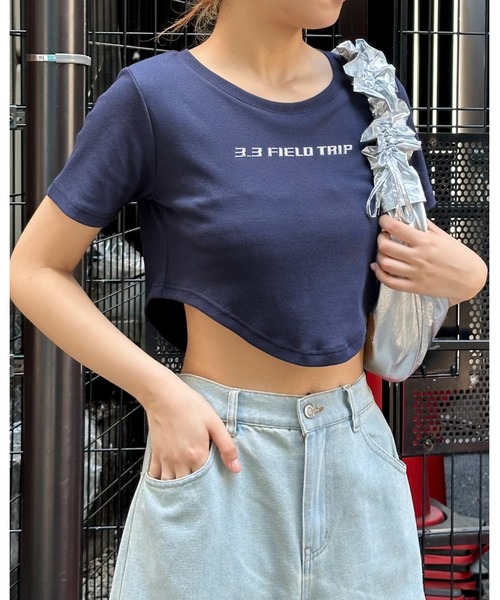 3.3 Field Trip （3.3フィールドトリップ）の「3.3 Field Trip／NEWメタルロゴT（Tシャツ/カットソー・レディース・ブルー/ネイビー/ホワイト・FREE）」の22枚目の写真
