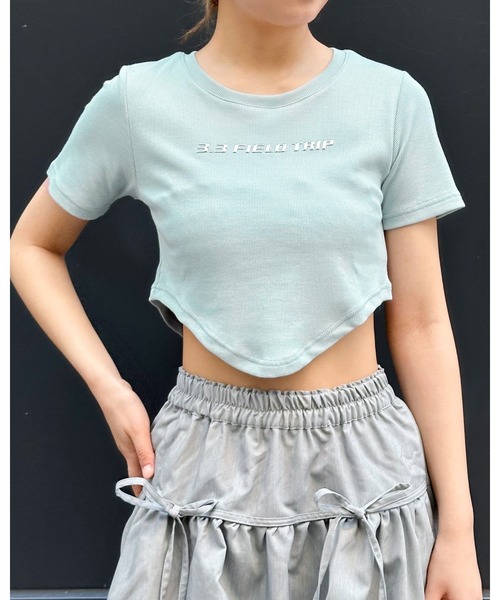 3.3 Field Trip （3.3フィールドトリップ）の「3.3 Field Trip／NEWメタルロゴT（Tシャツ/カットソー・レディース・ブルー/ネイビー/ホワイト・FREE）」の7枚目の写真