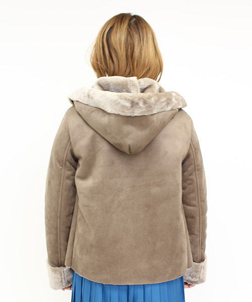 mystic（ミスティック）の「【予約限定★ニットプレゼント】ムートンショートコート（ムートンコート・レディース・ブラウン/モカ/キャメル・FREE）」の13枚目の写真